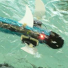 Enlarged view: Robotic fish in the water